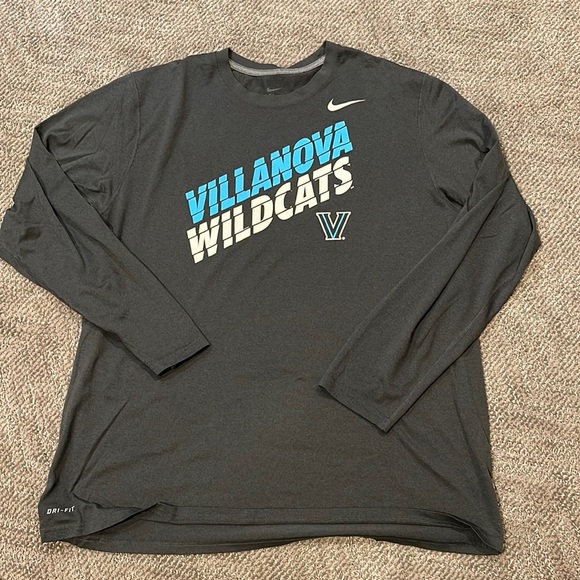 Villanova Wildcats Dri-Fit Long Sleeve Tee  XXL - Picture 1 of 4